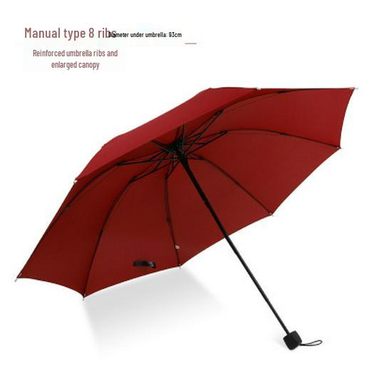 Extra-Large Reinforced Double Business Umbrella - UV Protection & Weather Resistant