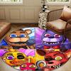 Fnaf Character Collage Round Rug for Livingroom,Bedroom, Palyroom, Chair Rug, Area rug, Circle Carpet, Large Size Fan Christmas gift
