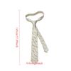 Fashion White 3D Wavy Striped Tie Jacquard Weave Slim 6CM Width Necktie Designer Mens and Women Ties
