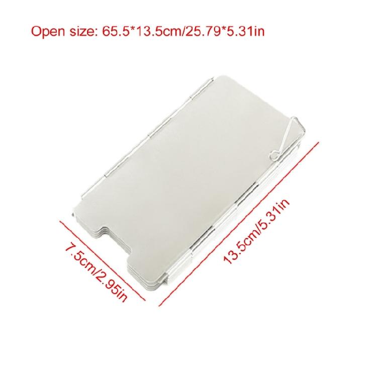 Tragbarer Campingkocher Windschutz Praktisch 9 Platten Campingkocher Windschutz Aluminium Windschutz für Camping