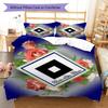 Set Copripiumino Trapuntato Hamburger SV Federa Federe Decorazione Casa Regalo di Compleanno (1 * copripiumino + 2 * federa, senza nucleo)