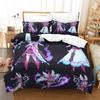 Soulfire Demons Bedding Set Single Twin Full Queen King Size Bed Set Adult Kid Bedroom Duvet Cover Sets 3D Anime Bed Sheet Set