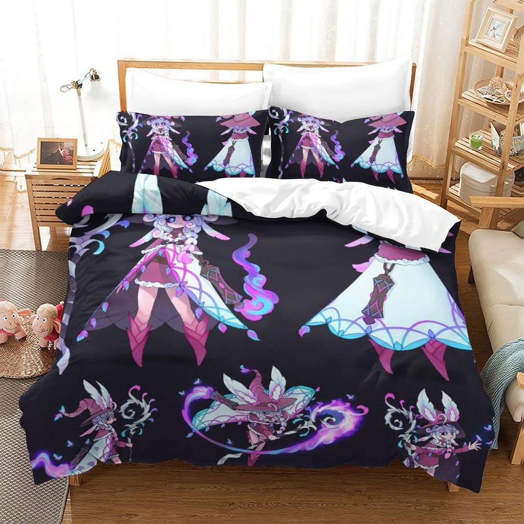 Soulfire Demons Bedding Set Single Twin Full Queen King Size Bed Set Adult Kid Bedroom Duvet Cover Sets 3D Anime Bed Sheet Set