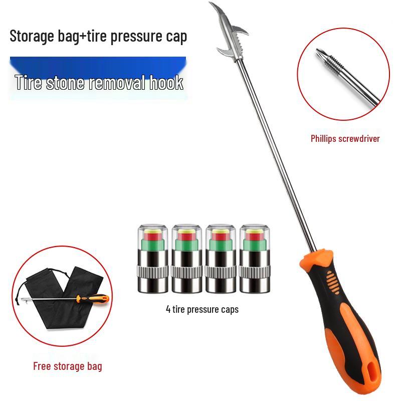 Multi-functional Tire Stone Cleaning Hook and Pick Tool