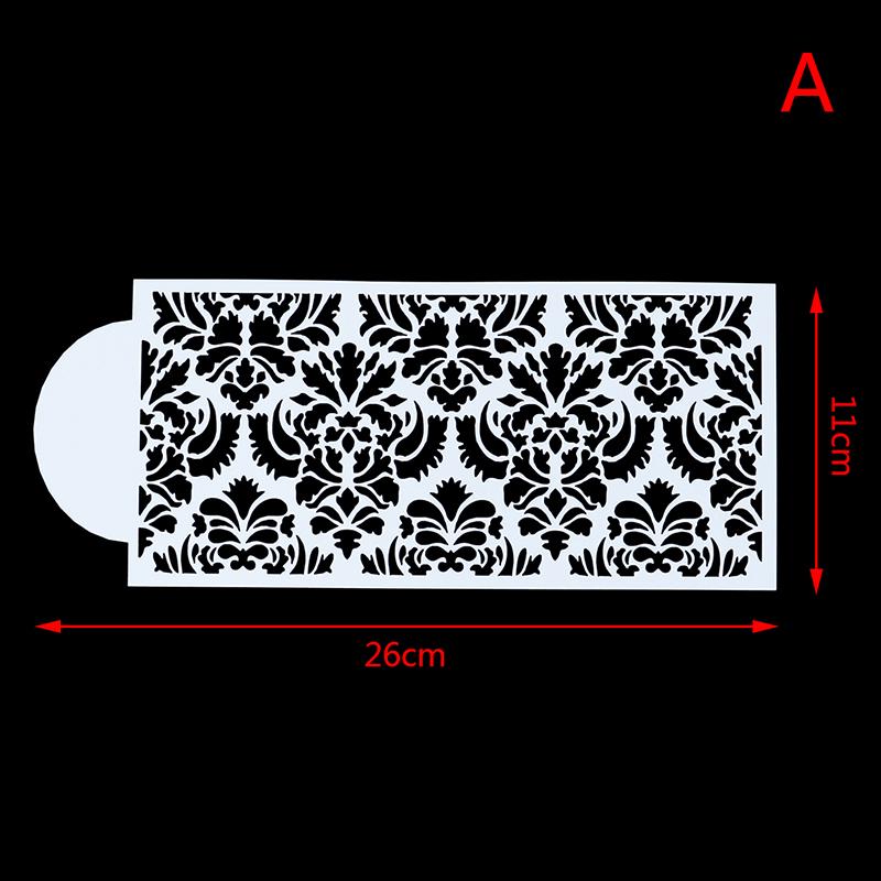 Flower Lace Cake Stencils Fondant Cake Border Decoration Party Wedding Diy A