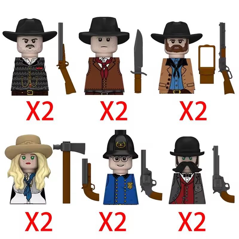 Medieval Military Building Blocks Solider Figures Gifts Weapons Shields Helmets Lionheart Teutonic Knights Militiaman Farmer MOC