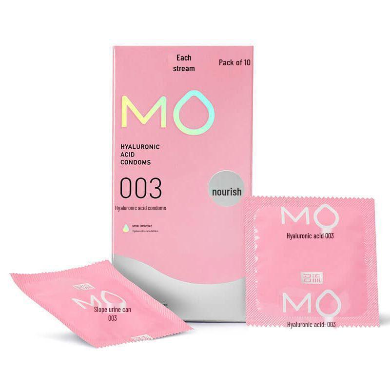 Mingliu Ultra Thin Long-Lasting Dotted Condoms with Hyaluronic Acid - 10 Pack