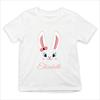 Personalised Kids Easter Bunny Rabbit T Shirts Bow Girls Childrens T-Shirt Top
