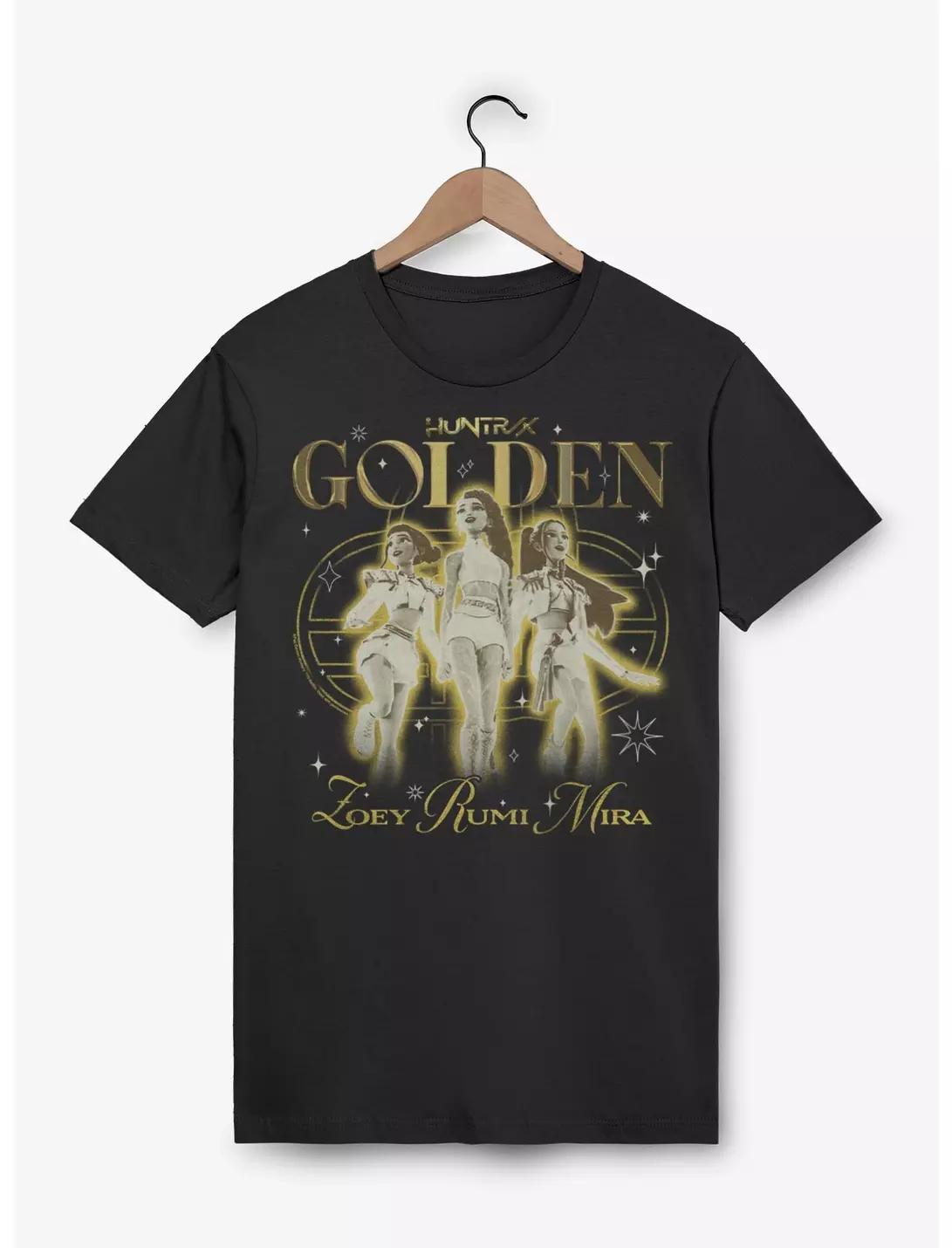 

2026 KPop Demon Hunters Huntrix Golden Trio TShirt Men Women Cotton Streetwear Short Sleeve 2026 Summer Print Fashion TShirt 4XL