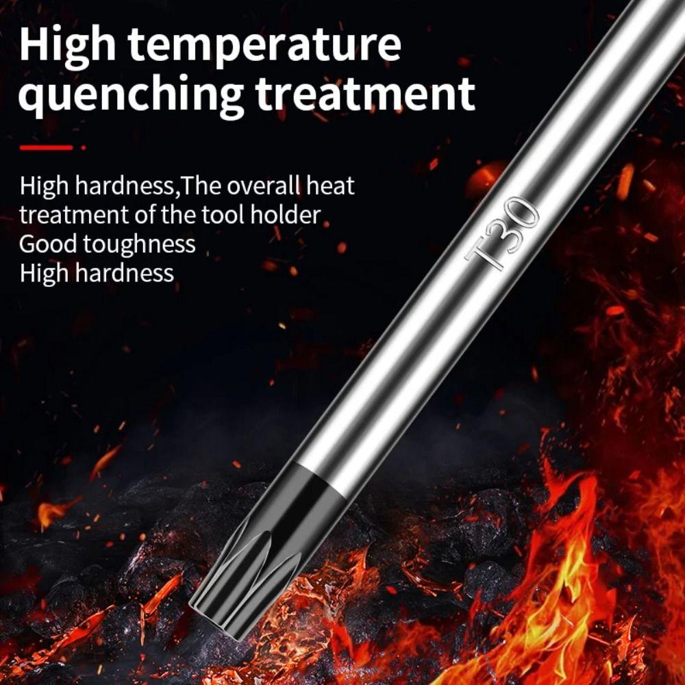 Tragbarer 400-mm-Torx-Schraubendreher, extra lang, mit Loch, Reparaturschraubendreher, Handwerkzeuge, T15, T20, T25, T30, Sechskantschraubendreher