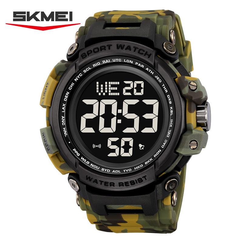 Large Dial Electronic Watch Outdoor Sports Student Watch Multifunctional Waterproof Electronic Watch