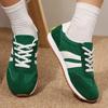 Fashion 2025 Autumn Women' Fashion Striped Green Sneakers Lightweight Non Slip Casual Sports Shoes Woman Plus Size Comfort Walking Shoes
