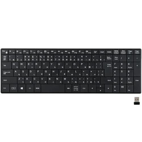 

Buffalo 2.4GHz Wireless Compact Keyboard PC/Windows/Mac Compatible Remote Telework Home Black BSKBW335BK
