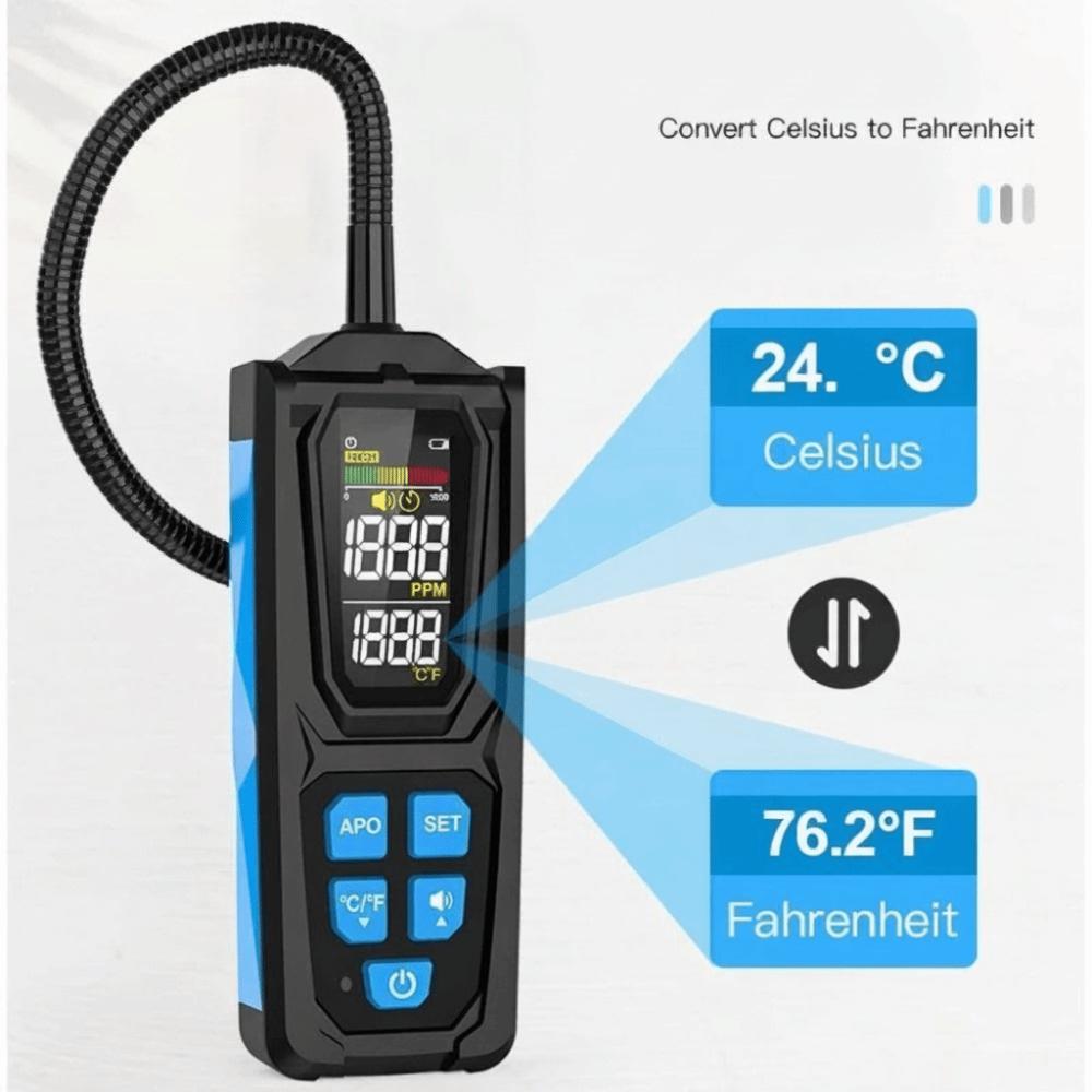 High Sensitivity Refrigerant Leak Detector Digital Display Gas Leak Detector Air Conditioning