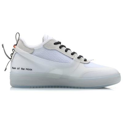 Li Ning CF COUNTERFLOW Antidérapant Résistant à l'abrasion Léger Basse top Chaussures de Skateboard Homme Blanc AGCP293-1