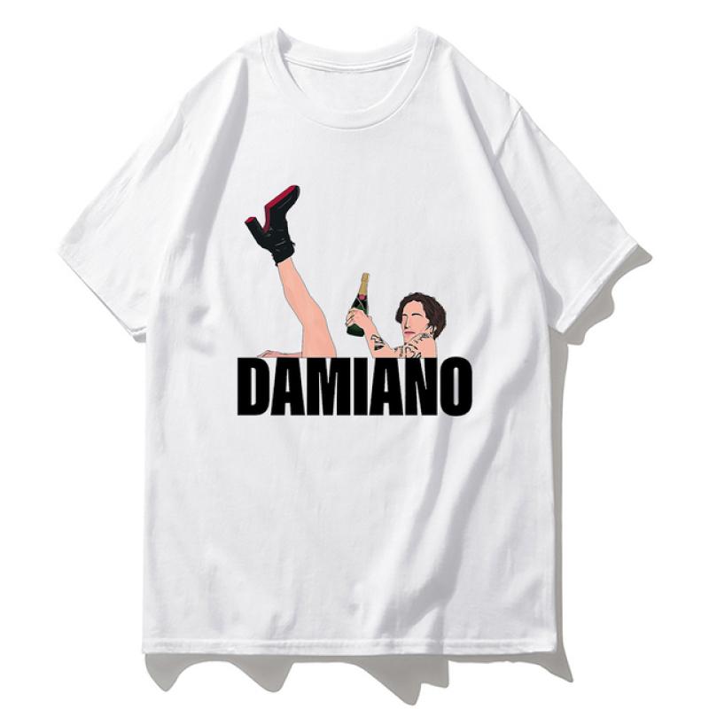 

Maneskin Hip Hop Print Goth Harajuku Women T-shirt Casual Women Basic O-collar Short Sleeved Y2k Top Tshirt Girl, Пряма доставка XXL