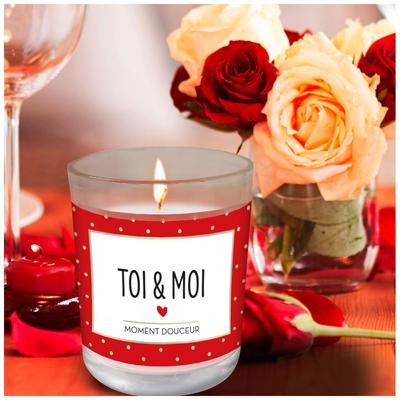 [A3814] - Scented Candle 'Toi & Moi' Sweet Moment - 92x70 Mm