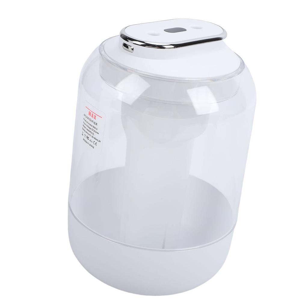 Dual Spray Humidifier 2L USB Rechargeable Digital Display Desktop Cool Mist Humidifier with Night Light for