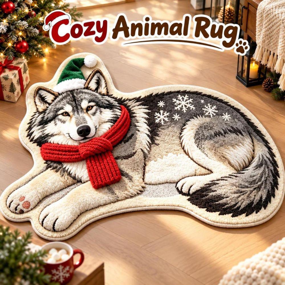 2D Cat-Shaped Area Rug Anti-fouling Cartoon Carpet Soft Home Decor Carpet Bedrooms