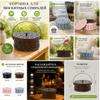 Mosquito Coil Holder Box, Mosquito Coil Burner Container, Mosquito Repellent Coil Stand for Home, Garden, Outdoor and Camping