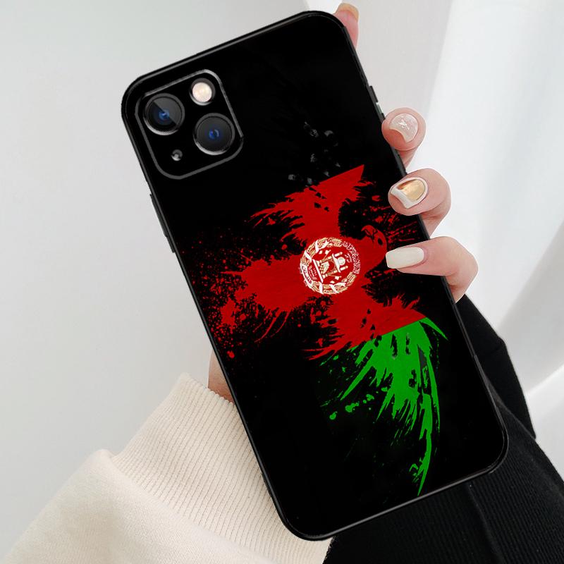 Flag of Afghanistan Phone Case For iPhone 17 Pro Max 14 13 12 11 15 16 Pro Max mini 15 16 Plus 16e 17 Air Cover