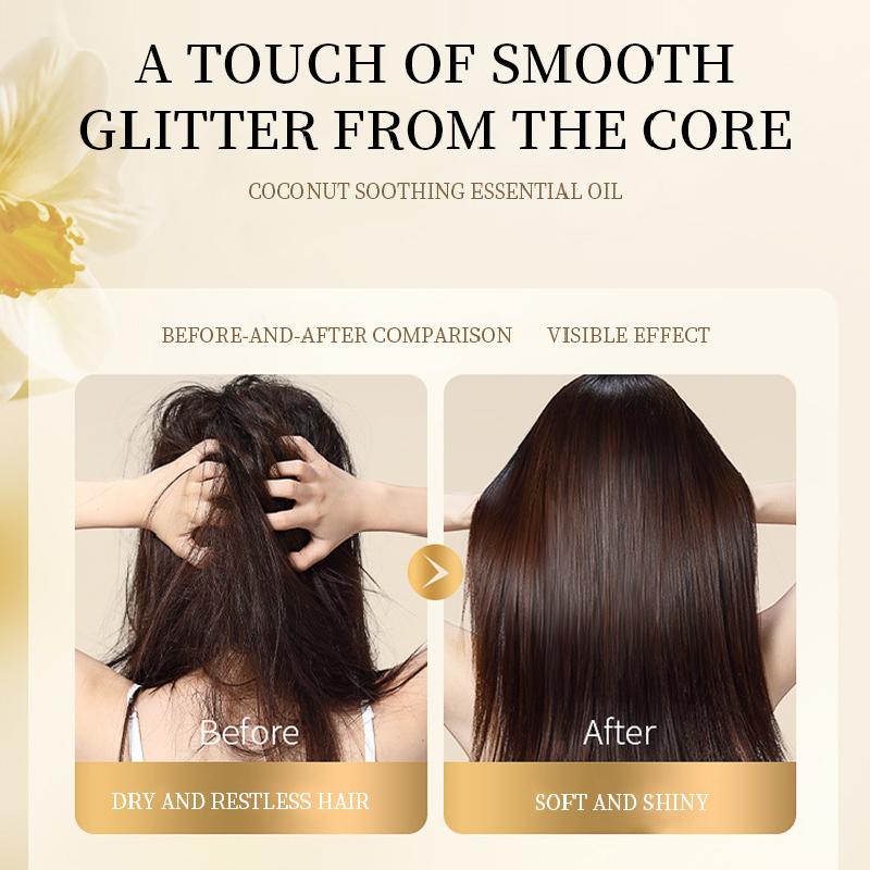 250ml Coconut Massage Oil For Body Hair Care,Smooth Nourishing Moisturizing