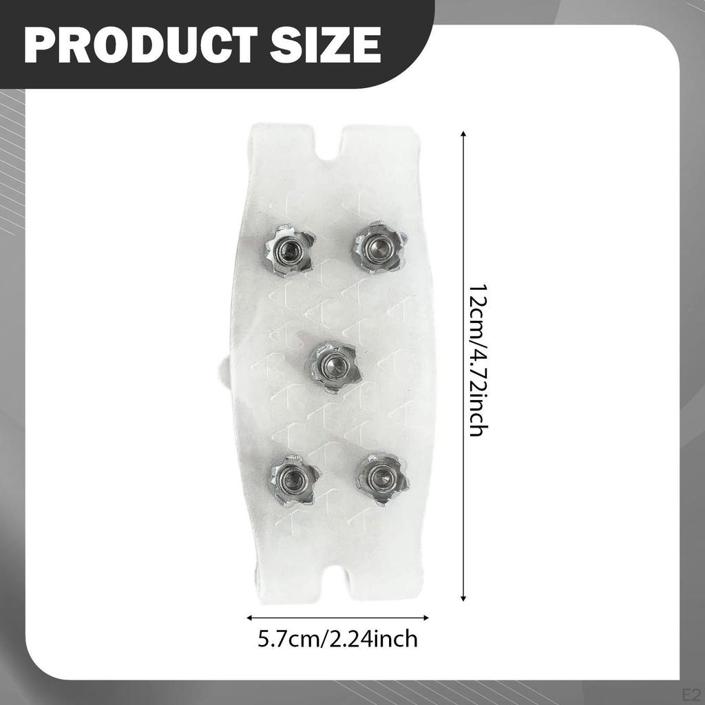 2 Stück 5 Schnee , Klettern Anti-Rutsch Spikes Grips Steigeisen, Kralle Outdoor Rutschfeste Überschuhe