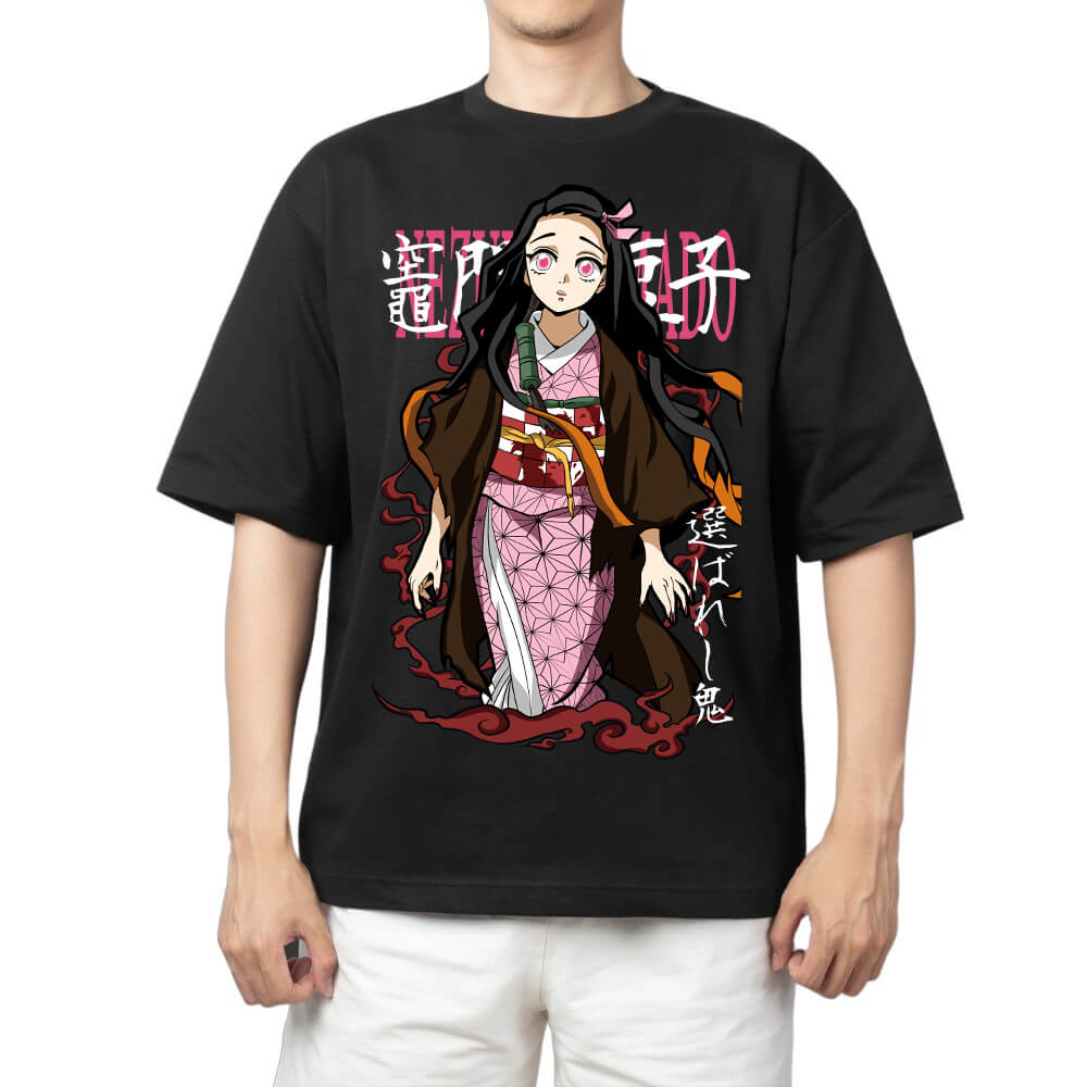 Demon Slayer Tanjiro Kamado Hinokami Kagura Flame Circle Anime Print T Shirt Men 2026 Summer Casual Streetwear Oversized Cotton