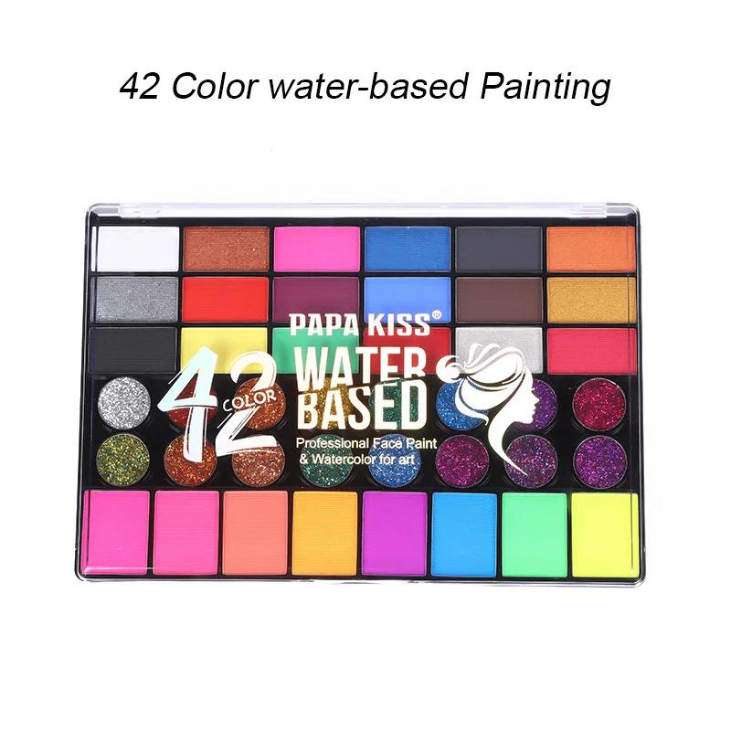 20 Kleuren Gezicht Lichaam Olieverf Verf Pigment Niet Giftig Veilig Kinderen Flash Tattoo Schilderen met Kwast Kunst Halloween Cosplay Feest