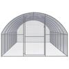 Vidaxl Outdoor Chicken Coop, 3X8X2 M, Galvanized Steel