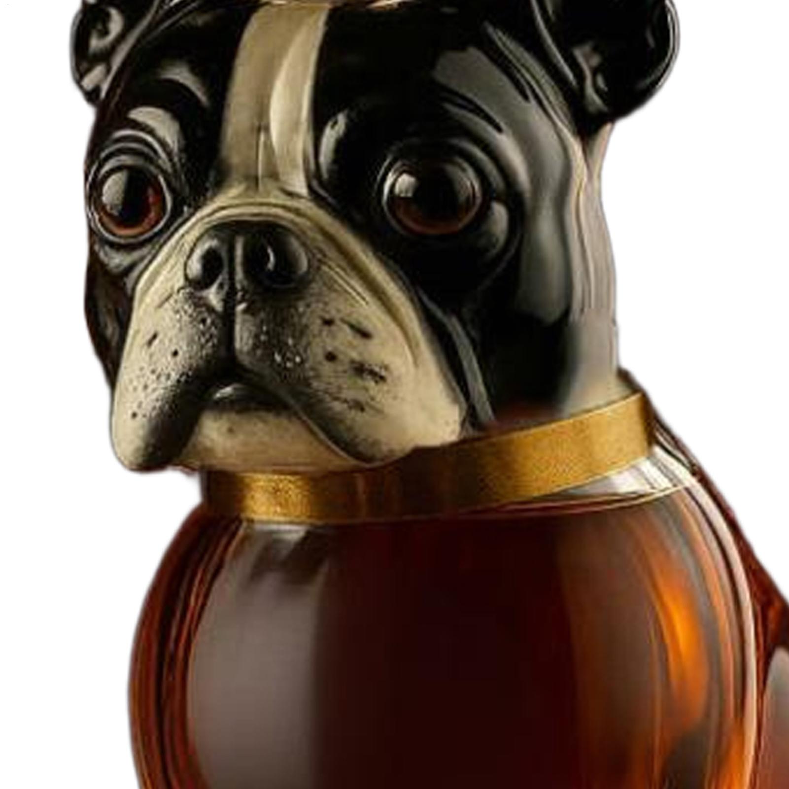 

Бутылка виски Собака Декантер для водки Бутылка виски Стеклянная емкость Посуда Домашний декор Для ликера Водки Бурбона Алкоголя Коктейля CN