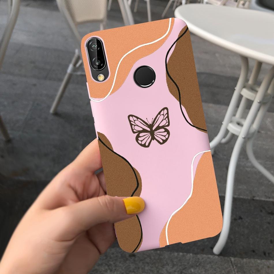 For Huawei P20 Lite Case Nova 3e ANE-LX1 ANE-LX2 Cute Cartoon Candy Color Silicone Phone Cases For Huawei P20lite Soft TPU Cover