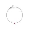 Silberarmband mit weißen und roten Zirkonen LPS05AWV52 für Damen