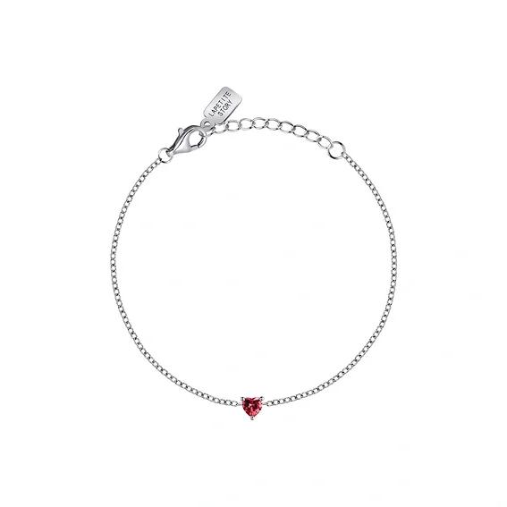 La Petite Story Bracciale Argento Con Zirconi Bianchi E Rossi LPS05AWV52 Per Donna