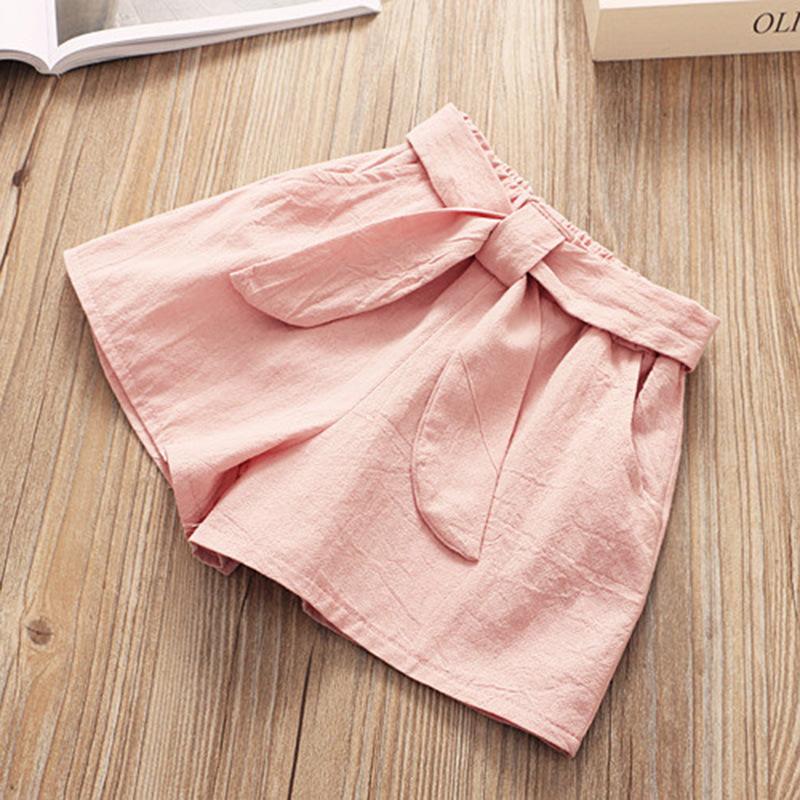 Simple Girls' Sleeveless Two-Piece Suit Fashion Printed Children's Suit