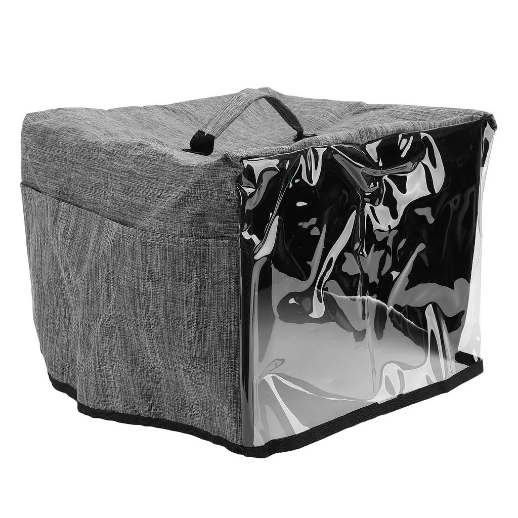 Toaster Cover with Base Waterproof Oxford Cloth Small Appliance Dust Cover with Transparent Front Panel