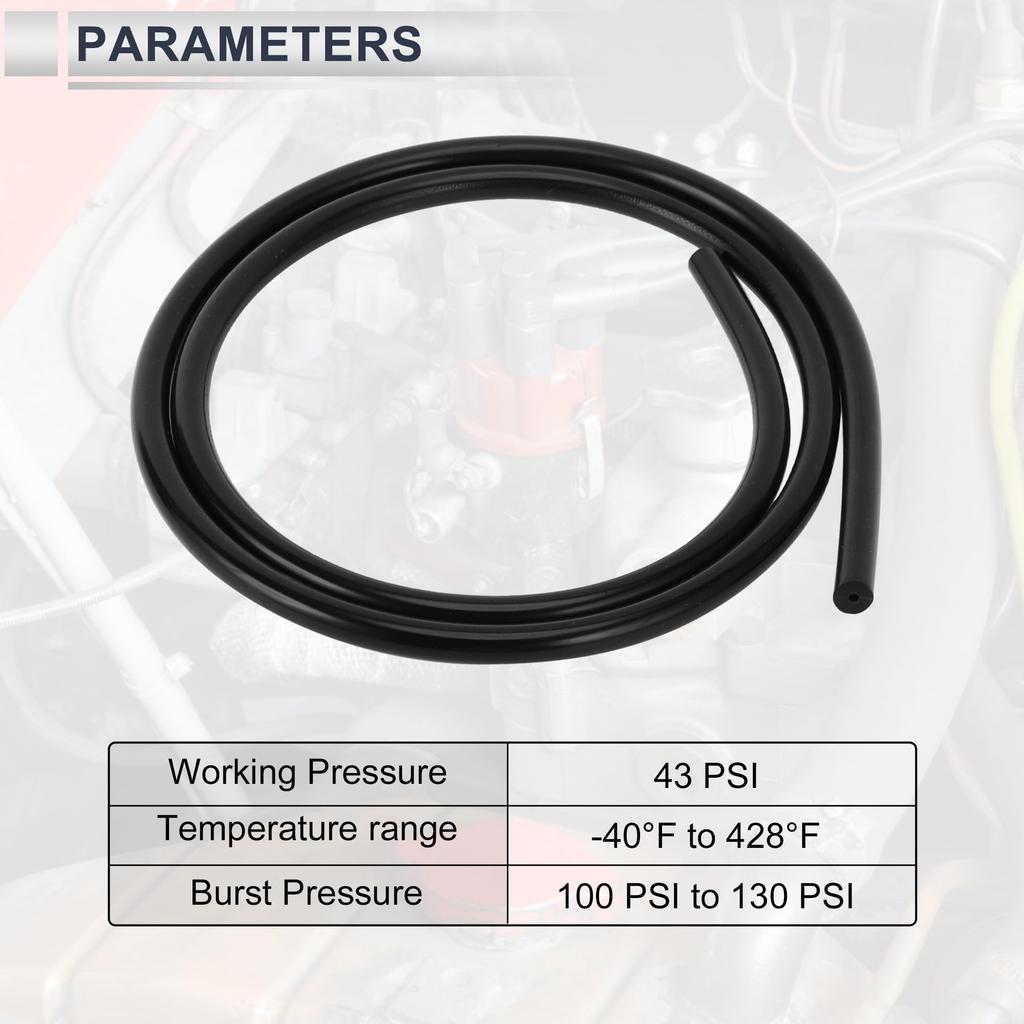 RATCHROLL 1 Stück Universeller Silikon-Vakuumschlauch Hochtemperatur