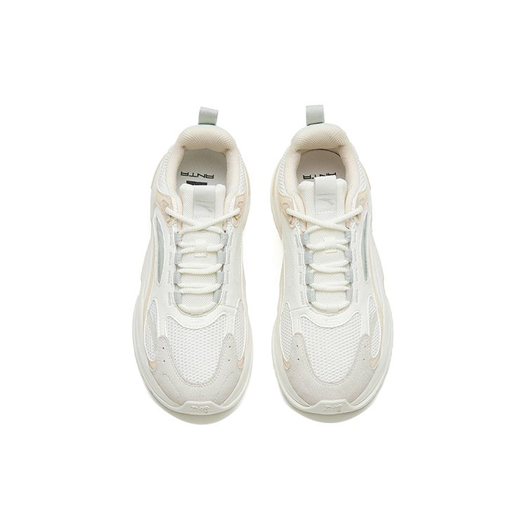 Anta Millennium 5.0 Fabric Synthetic Leather Shock Absorbing Non-Slip Wear-Resistant Lightweight Low-Top Casual Shoes Women sneaker 122248890-4