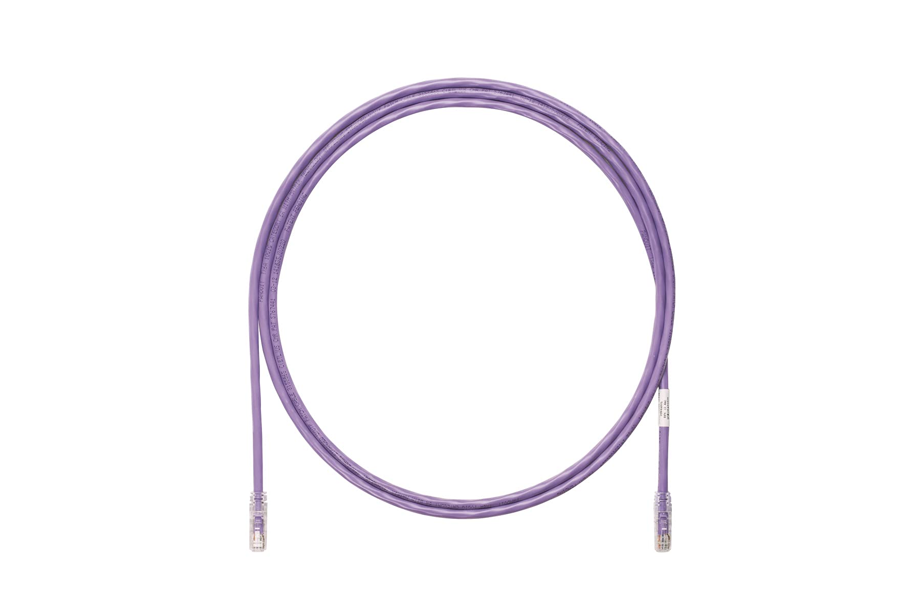 

Шнур патч Panduit Corporation Категорія 6A UTP 24AWG Багатожильний UTP6AX5MVL, Провід, Діаметр 6,4 мм, 5 м, Фіолетовий,