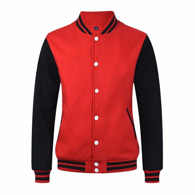 Solid Color Jacket Baseball Clothing Workwear Baseball Shirt Women's Cardigan Coat