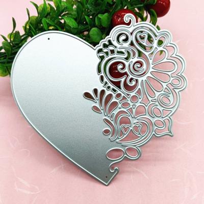 Herz Spitze Metall-Stanzformen DIY Basteln Kohlenstoffstahl Präge-Schablone Schablone Scrapbooking für Karten Stanzteile Form