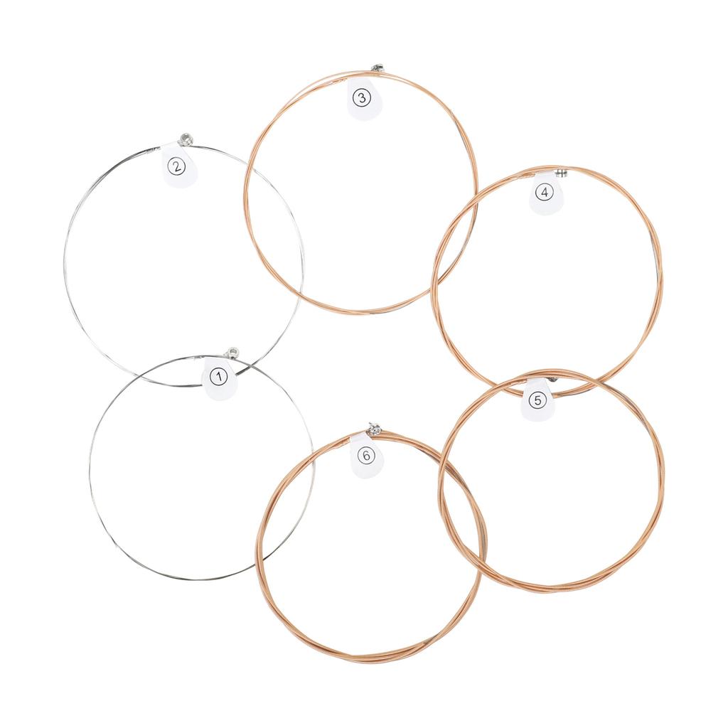 6Pcs Classical High Carbon Steel Core Guitar Strings 1st-6th String Guitar Strings for Acoustic Folk Guitar Accessories