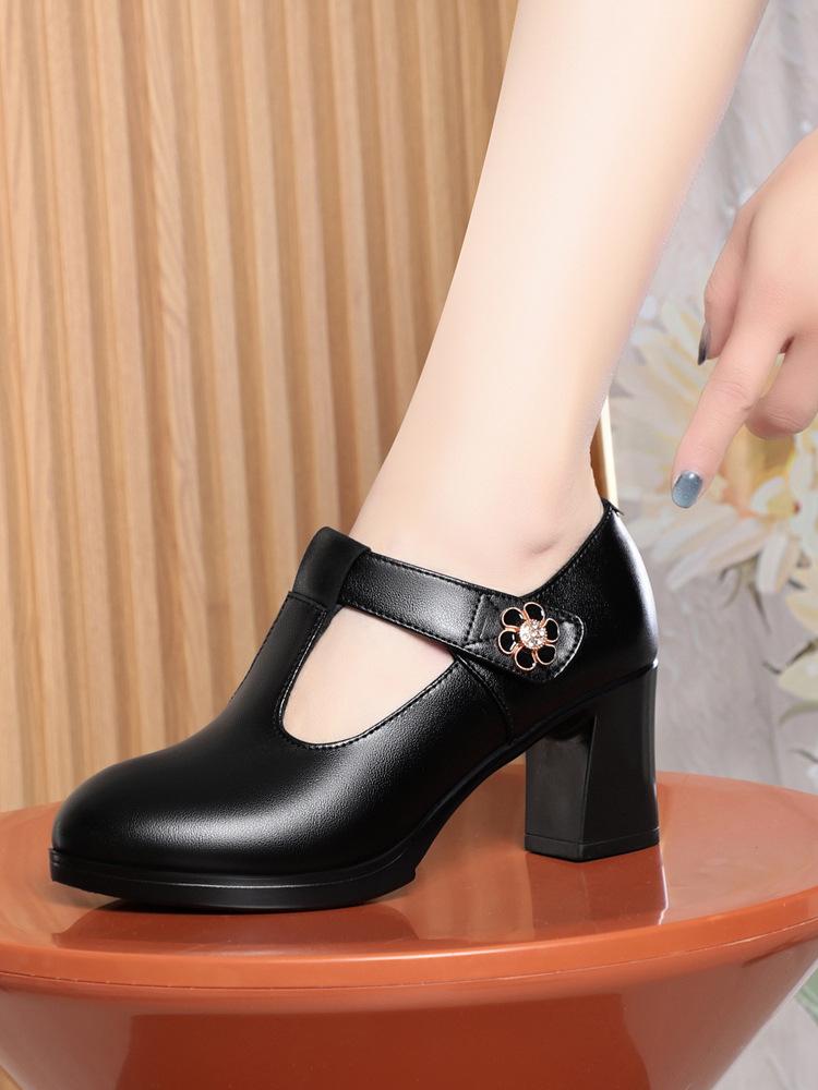 

Женские туфли-чеонсам для подиума не утомляют ноги, однотонные туфли из натуральной кожи на платформе и танцевальные туфли, универсальные кожаные туфли на мягкой подошве 40