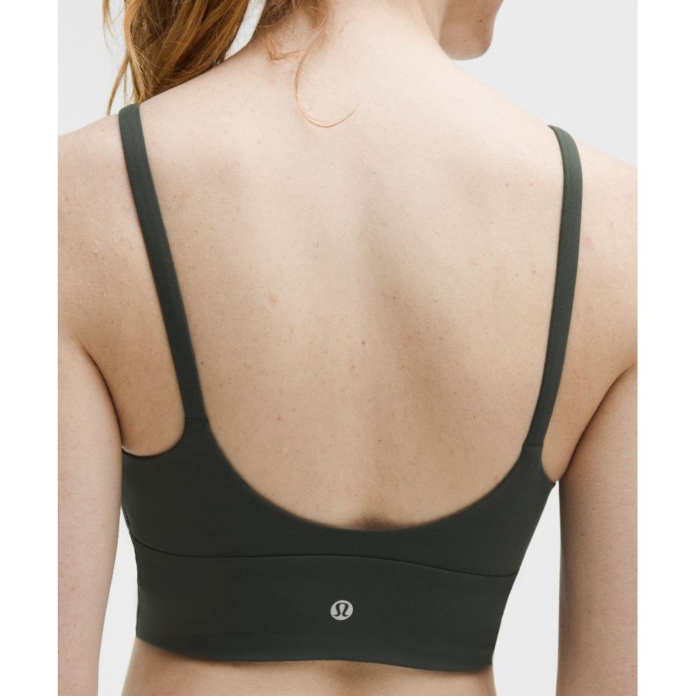 Lululemon FoCuser SCoop NeCk Bra Nulu  Light Support  C D Cup Rainforest Green