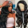 Glueless Brazilian Body Wave Headband Wig for Black Women Ice Silk No Lace Virgin Human Hair Wigs Daily