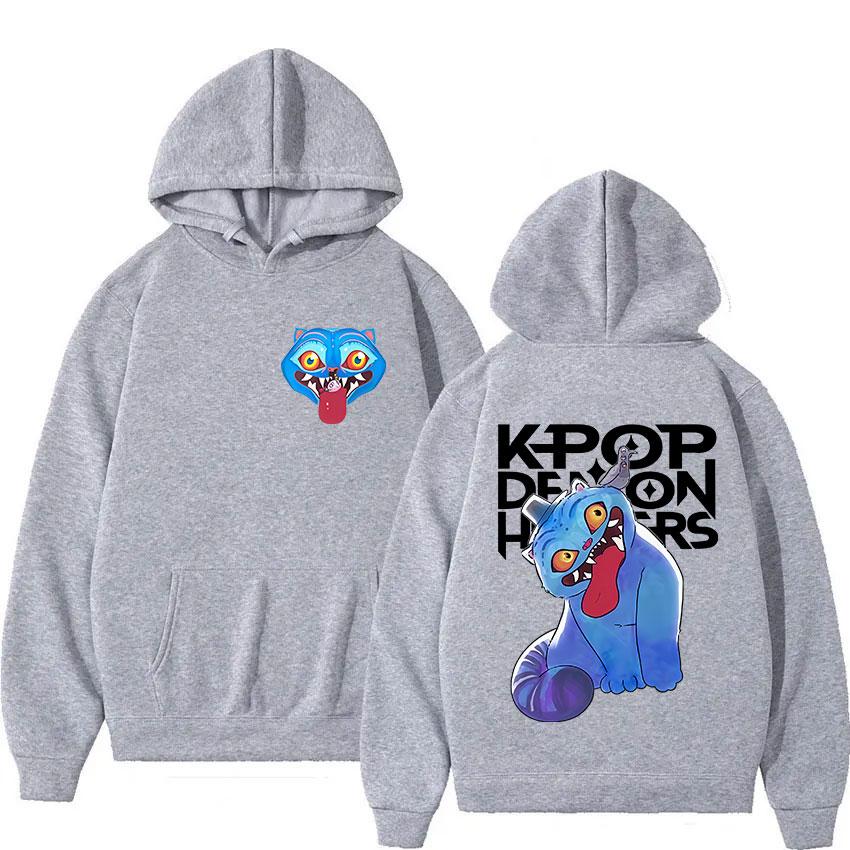 Cartoon K-pop Demon Hunters Graphic Print Hoodies Men Women Clothing Fleece Sweatshirt Fall Winter Long Sleeve Loose Pullover