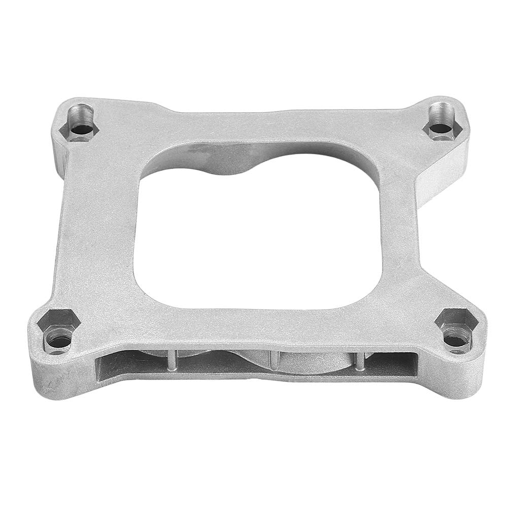 Qiilu Carburetor Mounting Gasket, 3/4" Open Carburetor Adapter 4bbl Quadrajet Manifold