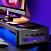 RGB Monitor Riser with Dual Screen Support and USB Hub