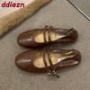 Fashion Fashion Buckle Strap Women Flats Mary Janes Shoes Soft Female Shallow Footwear Round Toe Ladies Flats With Shoes