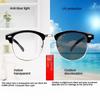 Pochromic Glasses Anti Radiation Metal Anti Blue Light Eyeglass for Women Men Replaceable Lens Glasses